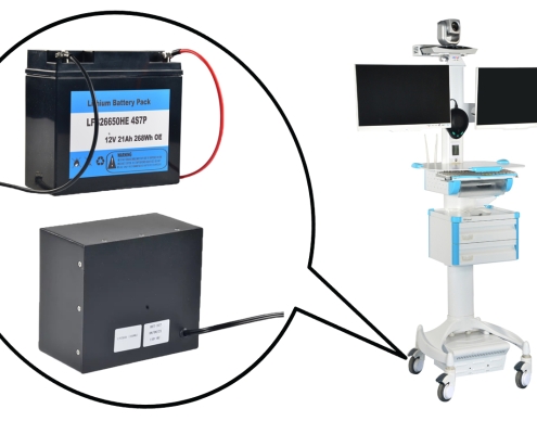 mobile medical carts battery